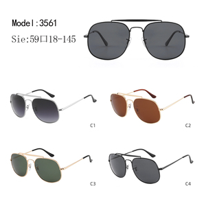 Gafas de Sol de Piloto Unisex, Montura Rectangular Completa, Protección UV400, Uso en Exteriores, Estilo Adulto - Product Image 2