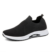 Zapatillas Casuales para Hombre 2025, Zapatillas Deportivas Tejidas, Moda Coreana, Suela Suave, Zapatos de Trabajo para Hombre