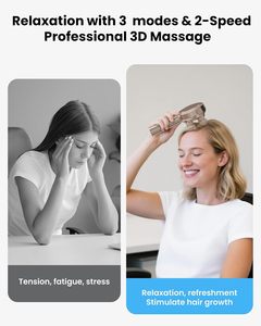 Electric Scalp <b>Massager</b> Massage Comb with Human Hand Kneading Red Light Function for Hair Care - Product Image 3