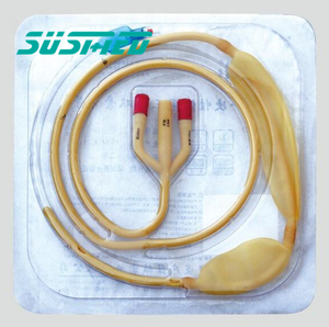 Kateter Foley Lateks Balon Ganda 3-Arah dengan Lapisan Silikon untuk Tabung Lambung Medis - Product Image 3