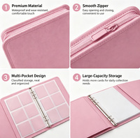Album classeur en cuir PU à 9 pochettes et 360 emplacements, étanche et anti-poussière, pour collection de cartes TCG, pour enfants