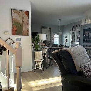 Pintura al Óleo Abstracta Texturizada Earthbound Harmony, Arte de Pared Moderno en Lienzo Neutral para Decoración de Pasillos - Product Image 6