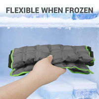 Pack de gel chaud et froid en tissu doux réutilisable pour le dos et les jambes Pack de thérapie chaude et froide Grande poche de glace