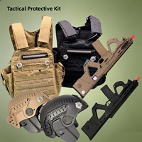 Ensemble de jeu Real Cs - Équipement de mode laser pur V8 avec gilet, casque et lanceur