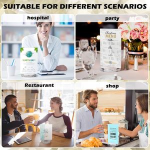 ขาตั้งโลโก้อะคริลิคแบบหมุนได้, ขาตั้งเมนูแบบใส, ขาตั้งโลโก้แบบหมุนได้บนโต๊ะพร้อมฐานหมุน - Product Image 6