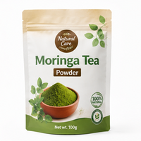 Sachet Doypack en plastique imprimé personnalisé, refermable à fermeture éclair, anti-odeur, pour poudre de Matcha