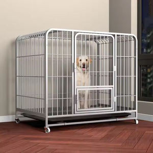 <span class=keywords><strong>Custom</strong></span> casa per animali domestici gabbie in metallo temporaneo box grande gatto esterno cuccia con doppie porte per cani - Product Image 5