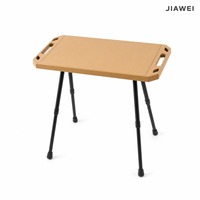 Table de pique-nique pliante tactique portable réglable en hauteur en plastique JIAWEI pour le camping en plein air, la pêche et les activités de plein air