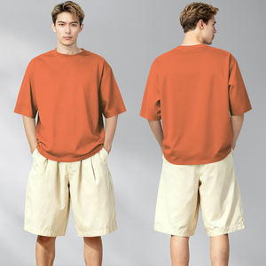 เสื้อยืดผ้าถักเนื้อหนาผสมโพลีเอสเตอร์/คอตตอนสำหรับผู้ชาย คุณภาพสูง พร้อมลายพิมพ์แบบกำหนดเอง ขายส่ง - Product Image 3