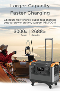 Générateur solaire portable PWEITE 2000W 1000W 1200W LifePo4, station d'alimentation AC 3000W pour intérieur, extérieur, maison, secours, urgence - Product Image 6