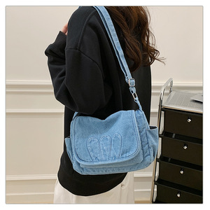 2026 New Women <b>Bag</b> Casual Stylish Versatile Single Shoulder <b>Bag</b> <b>College</b> Student Tote Large Capacity Canvas <b>Bag</b> - Product Image 2