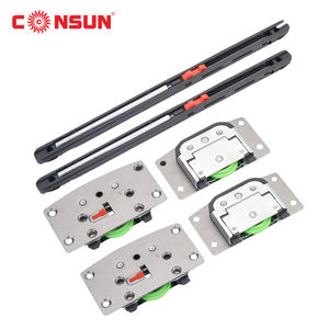 SR662-W Meubles Armoire Hardware Accessoires Chargement 35KG Acier Amortisseur Soft Close Porte Coulissante Amortisseur Et Rouleau - Product Image 1