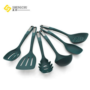 Nouvel ensemble de 6 ustensiles de cuisine en <span class=keywords><strong>silicone</strong></span> LFGB de haute qualité, ustensiles de cuisson antiadhésifs, grande spatule/écumoire - Product Image 5