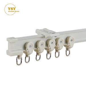 Rail de rideau flexible en aluminium pour <span class=keywords><strong>baie</strong></span> <span class=keywords><strong>vitrée</strong></span>, fixation au plafond, courbé, pour séparateur de pièce - Product Image 4