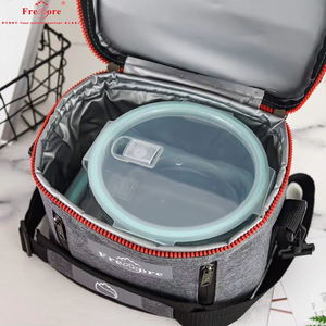 Sac isotherme en polyester imprimé léopard, imperméable, thermique, capacité 6L, sac à lunch portable pour la livraison de nourriture en extérieur - Product Image 4