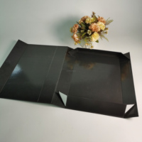 Di lusso Premium doppia faccia chiusura magnetica forte durevole Flat Pack scatola rigida in cartone pieghevole su misura per lo Shopping regalo