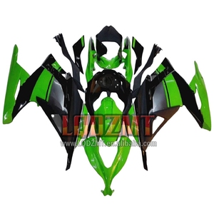 Inyección de color verde y negro para <span class=keywords><strong>KAWASAKI</strong></span> <span class=keywords><strong>NINJA</strong></span> EX300 <span class=keywords><strong>ZX</strong></span> 300 ZX3R 13 14 15 16 17 27LQ.0 ZX300R 2013 2014 2015 2016 2017 Carenado - Product Image 1