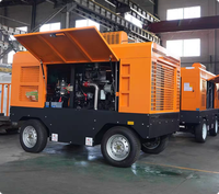 Compresor de Aire de Tornillo Móvil con Motor Diésel KS, 380V, 1 Año de Garantía, Caja de Engranajes, Rodamientos, Alta Productividad para Minería, Puentes y Carreteras