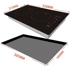 Placa de Cocina Eléctrica de Dos Quemadores, 3400W, 240V, Estufa de Inducción Doble Integrada - Product Image 4