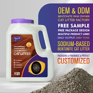 Broken Bentonite Bulk Dust Free Cat Litter Clumping Natural Broken Bentonite Activated Carbon Cat Litter Sand