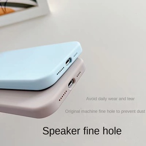Coque de téléphone en silicone liquide antichoc personnalisable, protection intégrale pour <span class=keywords><strong>iPhone</strong></span> 17 à <span class=keywords><strong>12</strong></span>, série complète, coque arrière mate pour couple - Product Image 5