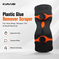 KUNAISI Grattoir à lame rétractable en plastique pour l'élimination des résidus d'adhésifs de films teintés pour vitres et le nettoyage du verre