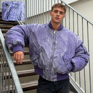 Ouna Tùy Chỉnh Chất Lượng Cao Thời Trang Dạo Phố Áo Gió Cổ Điển Máy Bay Ném Bom Zip Lên Áo Khoác Người Đàn Ông Áo Khoác Mùa Đông - Product Image 1