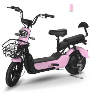 Commercio all'ingrosso City E Bike 350W 48V E-Bike bici <span class=keywords><strong>elettrica</strong></span> bici da città ciclo 14 pollici Scooter EBike per adulti <span class=keywords><strong>con</strong></span> cestello - Product Image 6