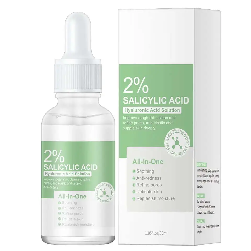 Acne Oplossingen Acne Lijn Corrigerende Serum Hydraterende Exfoliërende Bha 2% Salicylzuur Gezicht Huidverzorging Serum