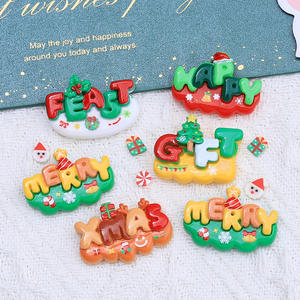 แม่พิมพ์เรซินอุปกรณ์ตกแต่งเทศกาลคริสต์มาสทำจากเรซินอังกฤษเครื่องรางน่ารักทำจากเรซินสำหรับตกแต่ง - Product Image 2