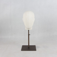 Tête de Mannequin Abstraite Femme Européenne Originale en Fibre de Verre Blanche de Luxe, en Pose Debout, pour Vêtements et Bijoux