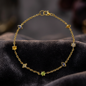 Pulsera de Plata S925 con Zafiro Azul Minimalista para Mujer, Joyería Bella B-2458-B, Personalizable OEM ODM - Product Image 3