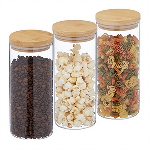 Borosilicate Glass <b>Storage</b> <b>Jar</b> with Clip-on Lid Airtight Stackable Dishwasher Safe <b>Kitchen</b> Container <b>for</b> Cereal Pasta Sugar - Product Image 4