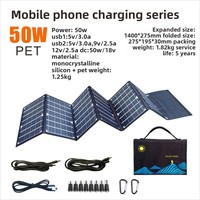 Panneau solaire pliable 30W pour l'extérieur, chargeur solaire ETFE haute efficacité, chargeur portable pour téléphone, ordinateur portable, voyage, aventure