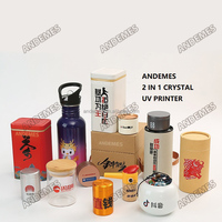 UV DTF Printer kristal A1 24 inci Dual I3200 kepala pengiklanan logo rol untuk menggulung mesin cetak UV