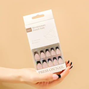 厂家直销法式假指甲2025高端平头美甲沙龙用指甲盒装浙江认证无 - Product Image 1