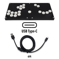 Console de jeu d'arcade multiplateforme R1-B Hitbox, style toutes touches, joystick Fightbox, connexion filaire Type-C, support pour téléphone