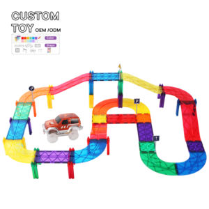 MNTL прямые продажи с завода DIY 52 шт. Детский Электрический рельсовый автомобиль гоночный трек набор приключенческий гоночный трек игрушки для креативных детских игр - Product Image 3