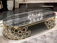 Offre Spéciale Professionnel Usine Personnalisé Moderne En Acier Inoxydable Marbre Table Basse