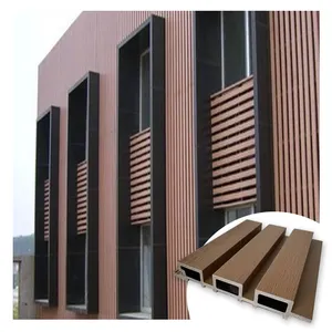 Green Pollution-Free Hot Selling Manufacturers Fluted Outdoor Wpc Wall Panel Cladding Outdoor Wall Panel Wpc