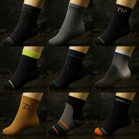 Chaussettes de sport tricotées respirantes avec logo personnalisé unisexe hiver équipage manchette imperméable taille libre ski randonnée