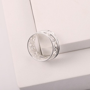 925 <strong>Sterling</strong> <strong>Silver</strong> Spinner <strong>Ring</strong> for <strong>Anxiety</strong> Boho Style Rotation Spinning <strong>Rings</strong> - Product Image 4