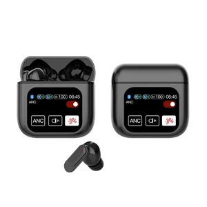SE60 Tws V5.3 Earphones True Wireless Stereo Headset Sports Touch Screen ANC Enc Noise Cancelling Headphones Low Latency <strong>Earbuds</strong> - Product Image 1