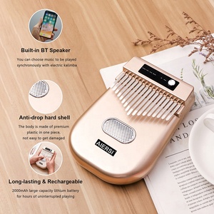 <span class=keywords><strong>Kalimba</strong></span> Électronique Chromatique Dorée à 17 Touches, Clavier Numérique Bluetooth pour Doigts, Instrument de Musique – Prix de Gros - Product Image 6