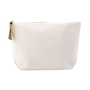 High Quality Customized Logo Printed <strong>Small</strong> Portable Makeup Case Custom Logo Travel Canvas Pouch <strong>Cosmetic</strong> <strong>Bag</strong> with Durable Zipper - Product Image 2