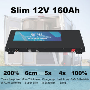 Ультратонкий литий-ионный аккумулятор 12,8 В 160Ah для RV и модифицированного автомобильного путешествия - Product Image 3