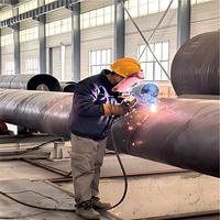 Tuyau soudé par arc submergé en spirale (SSAW) au prix d'usine - Certifié ISO9001, différentes tailles disponibles pour usage structurel et de pieutage