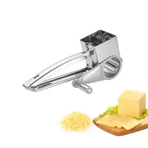 Multi-function Stainless Steel Cheese Grater Kitchen Rotary Planer Cylinders Vegetable Chocolate Cutter Slicer Shredder