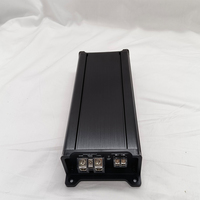 Mini amplificateur de voiture 1200WRMS classe D 1 canal avec crossovers, haute puissance, format compact, design monobloc