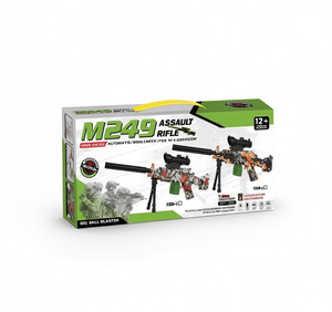 Fusil d'assaut M249 Gel Ball Blaster 0,68 mm en plastique, manuel, pour jeu de tir en extérieur - Product Image 1